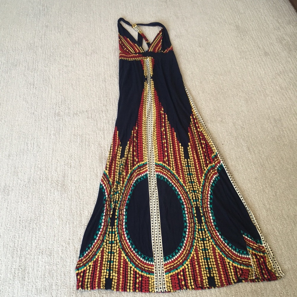 Boho tribal maxi dress